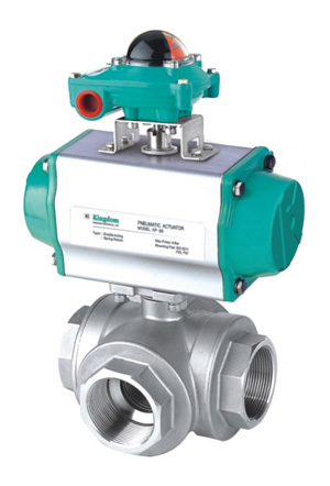 Kingdom KV-L50/51 Threaded 3-Way Ball Valve - Ball Valves