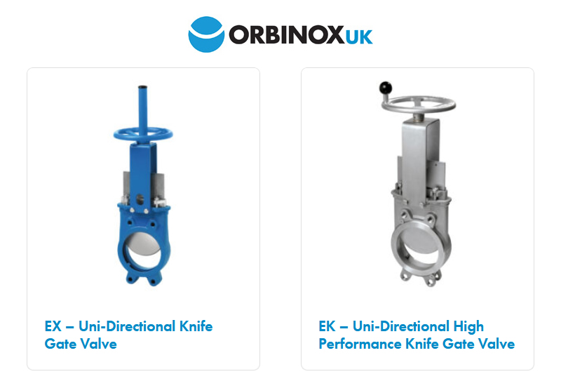 The Complete Orbinox Range Of ATEX-Certified Knife Gate Valves For Hazardous Environments The Complete Orbinox Range Of ATEX-Certified Knife Gate Valves For Hazardous Environments