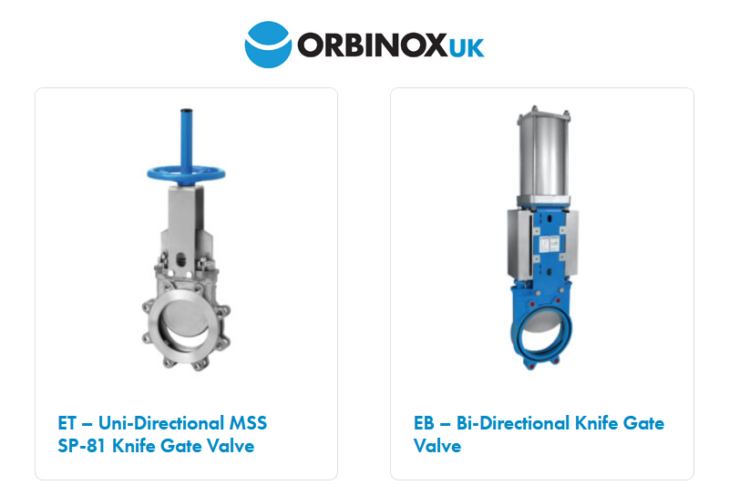 The Complete Orbinox Range Of ATEX-Certified Knife Gate Valves For Hazardous Environments The Complete Orbinox Range Of ATEX-Certified Knife Gate Valves For Hazardous Environments