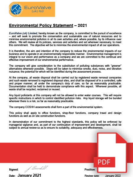 Environmental Policy Statement Uk Environmental Policy Statement Uk